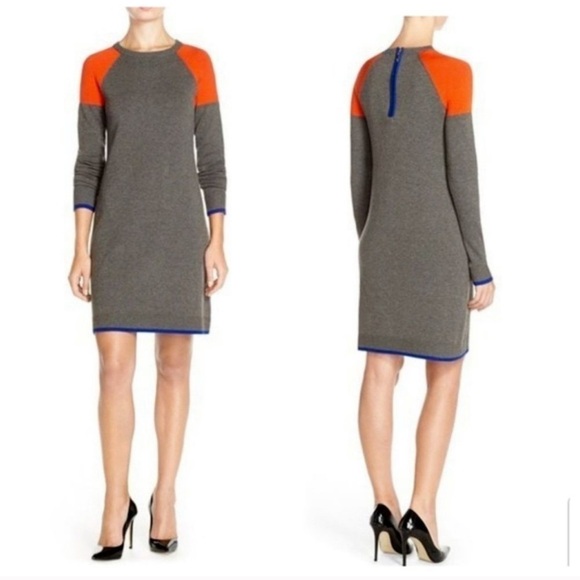 Eliza J Nordstrom Colorblock Sweater Dress - Picture 1 of 7